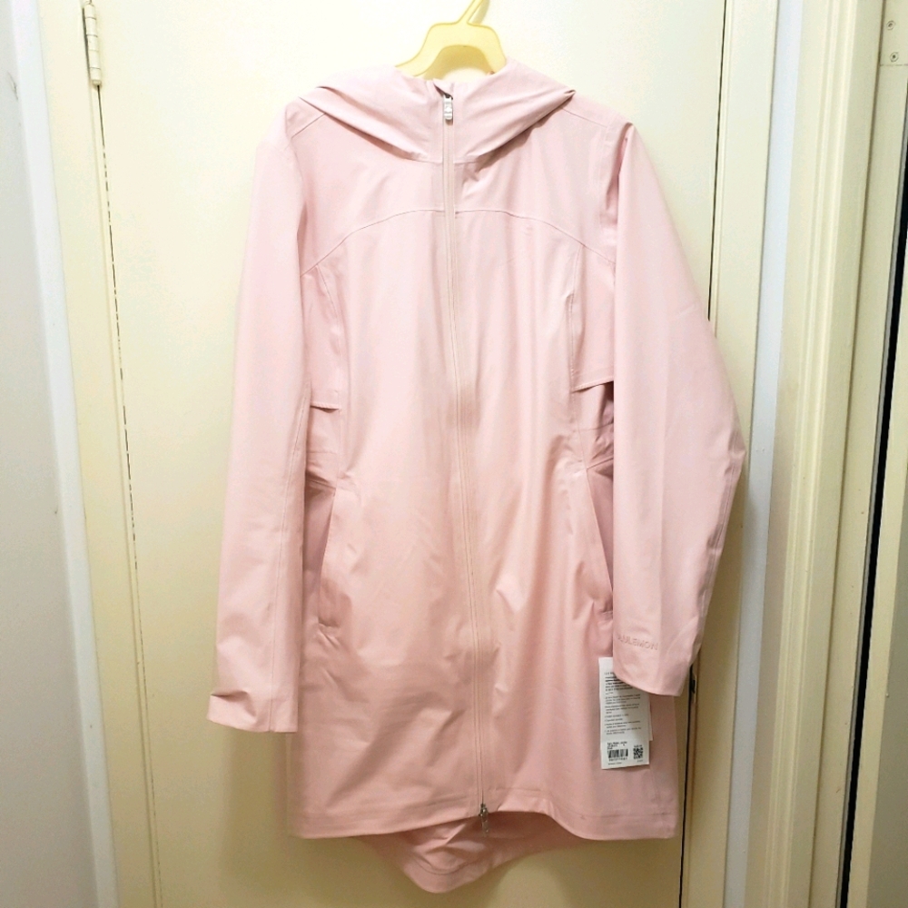 NWT Lululemon pink raincoat